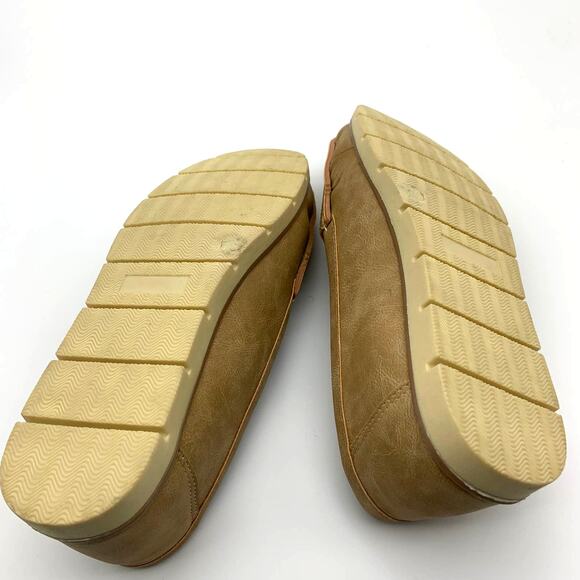 Loafer Flats Womens Size 8.5 Brown Faux Suede Slip On - Picture 4 of 6